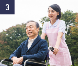 介護サービスを受けられます